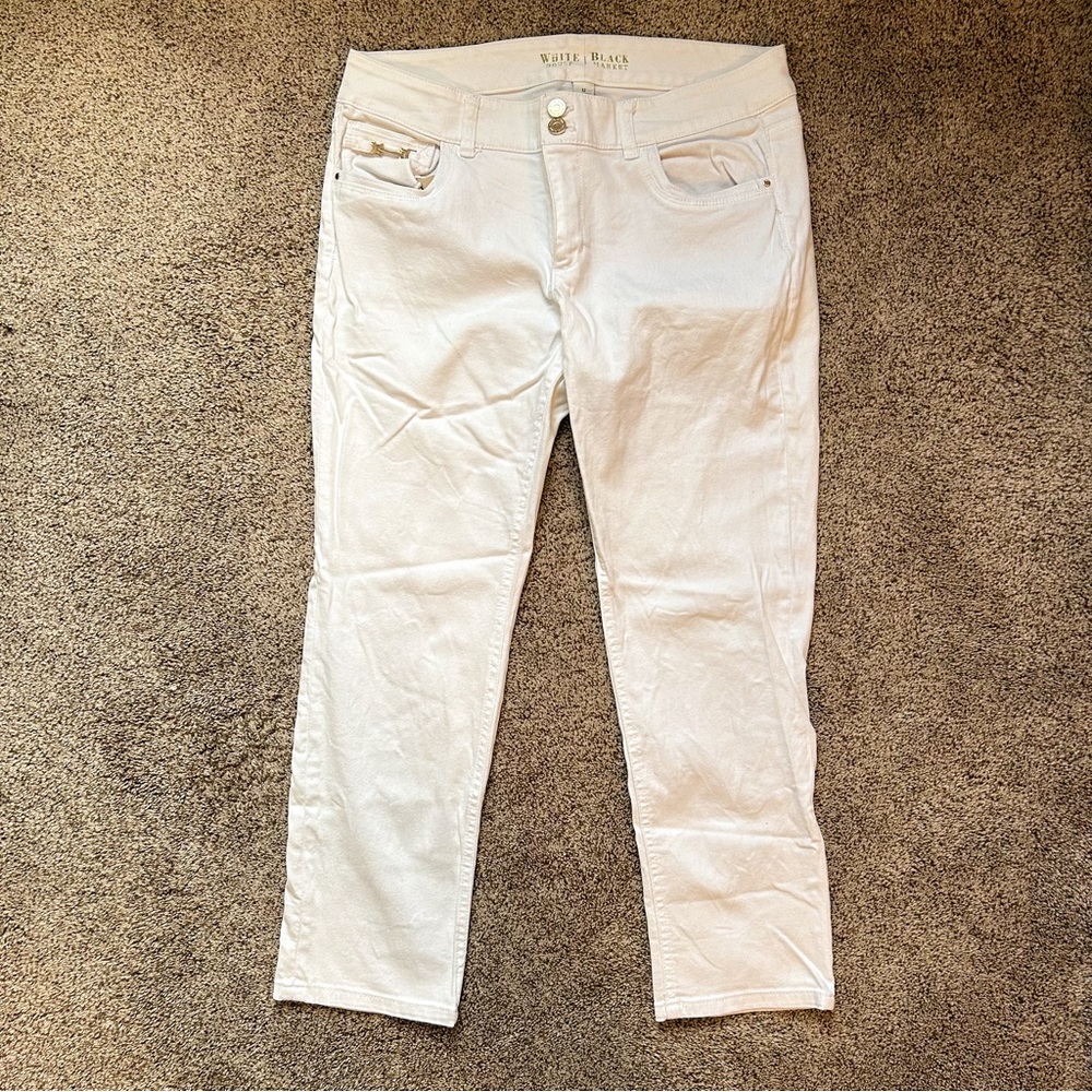 White House Black Market White Jeans - Size 12